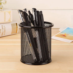 Black Metal Pen Holder